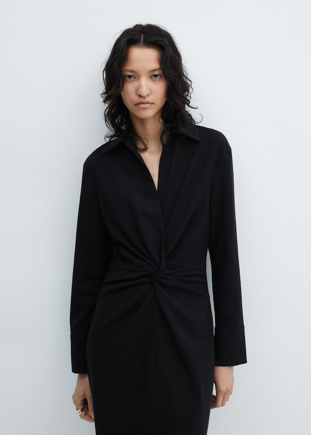 Robe détail nœud - Image 1 of 4