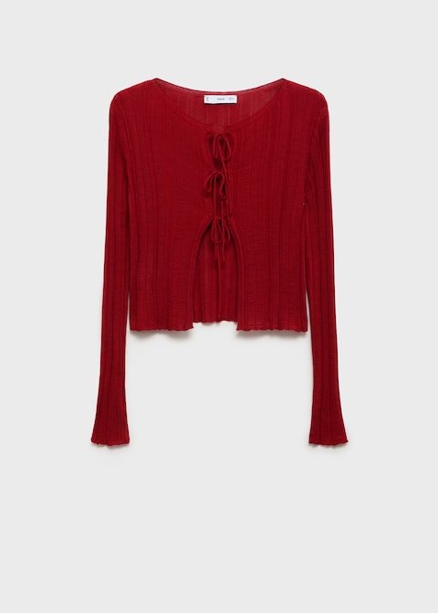 Cardigan Maille Nœuds - Image 1 of 4