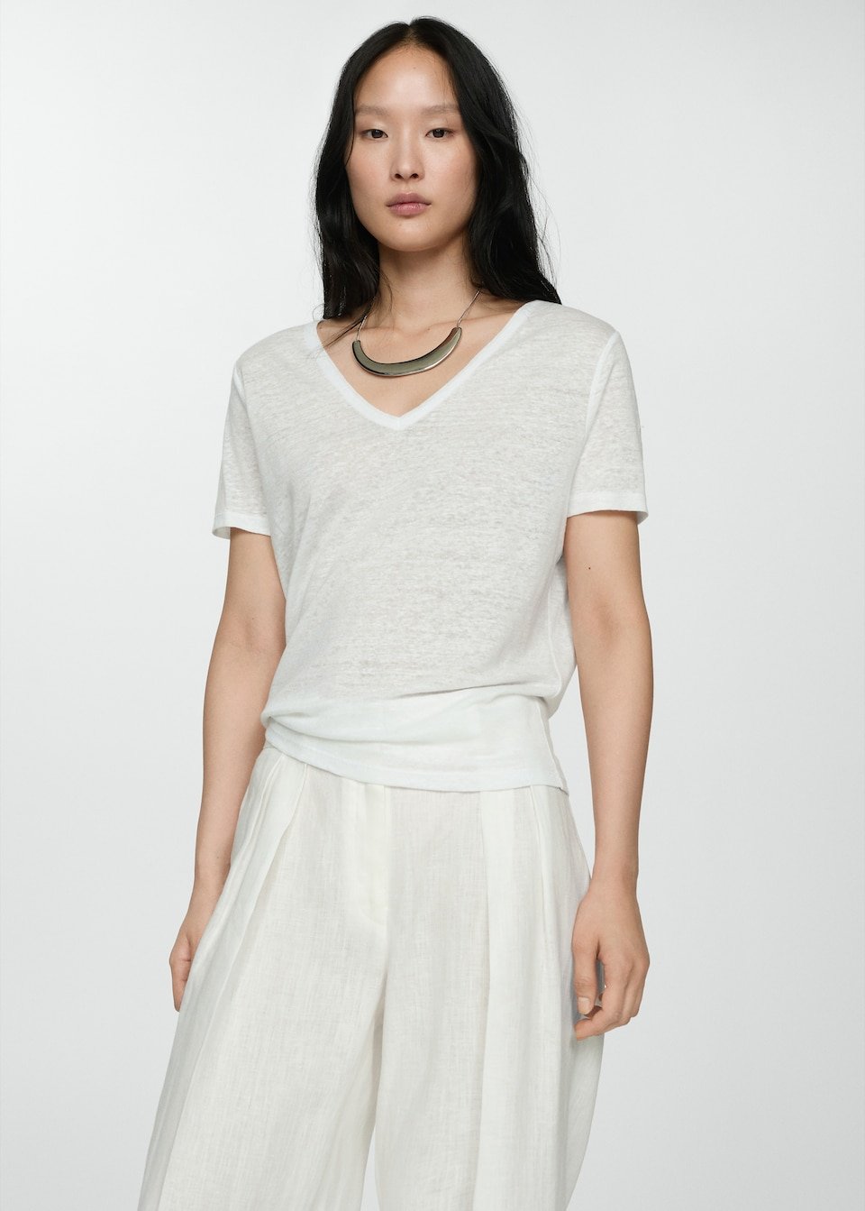 T-shirt Lin Manches Courtes - Image 1 of 4