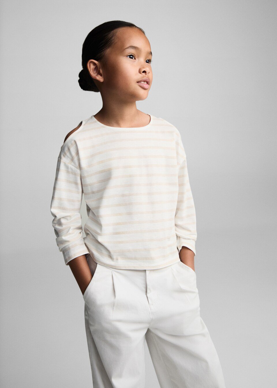 T-shirt Coton Ouverture Épaules - Image 1 of 4