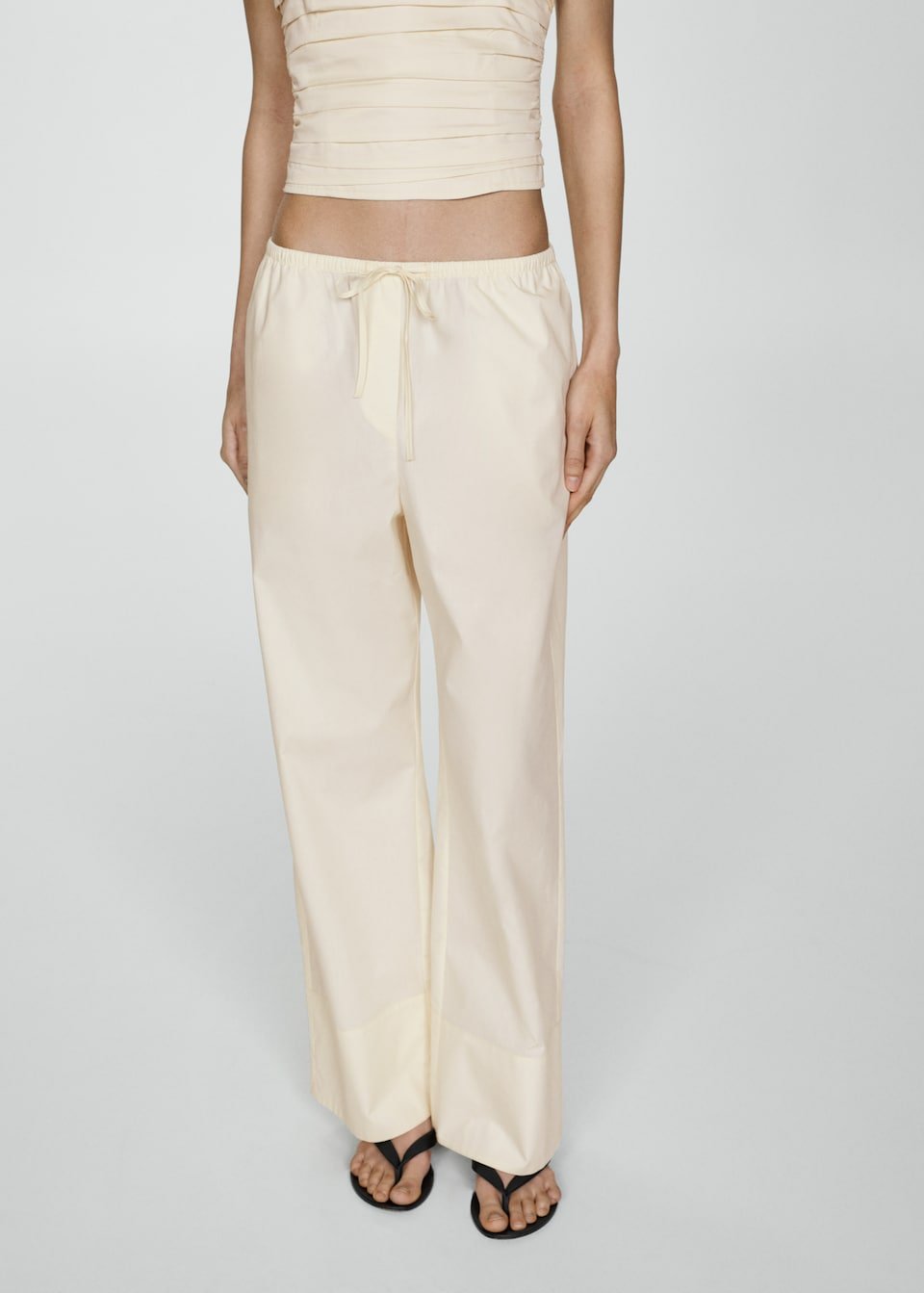Pantalon Wide Leg Coton - Image 1 of 3