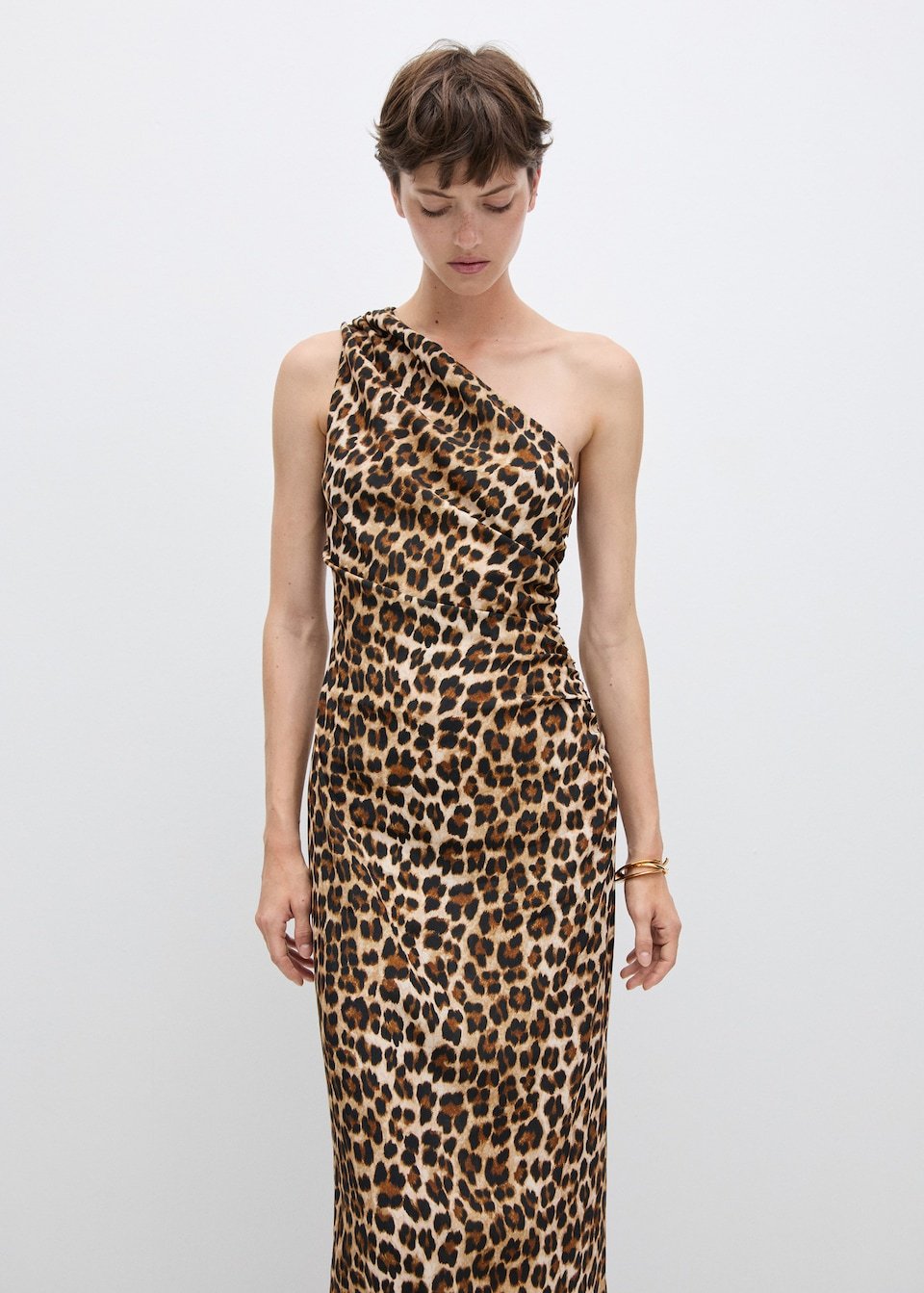 Robe Asymétrique en Imprimé Animal - Image 1 of 4