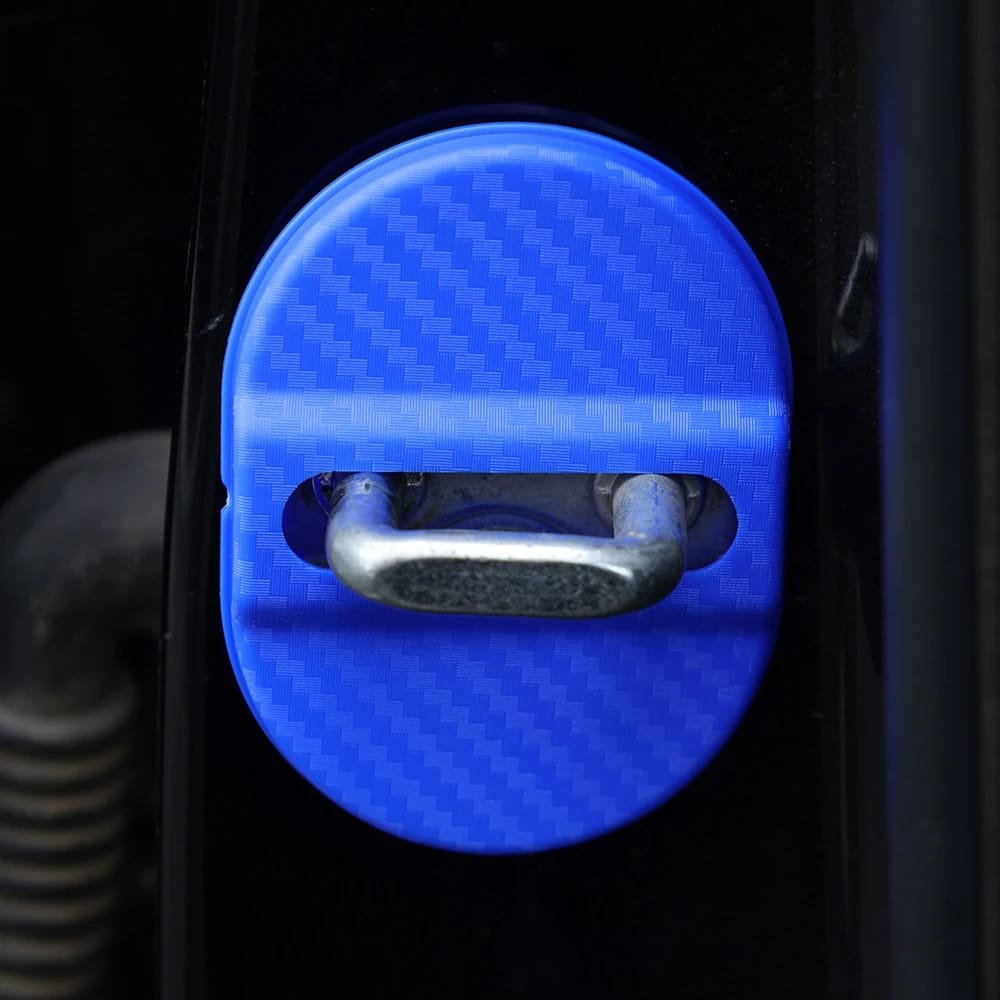 4 Couvre-Serrures Voiture Carbone - Protection Anti-Rayures ABS - Design Moderne Universel - Image 1 of 1