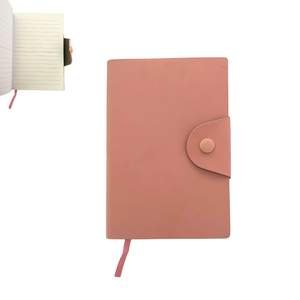 Notebook avec Fermeture en Simili Cuir 11x16cm Saumon - Image 1 of 1