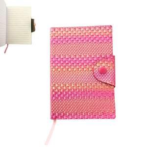 Notebook avec Fermeture en Simili Cuir Motif 11x16cm Rose - Image 1 of 1