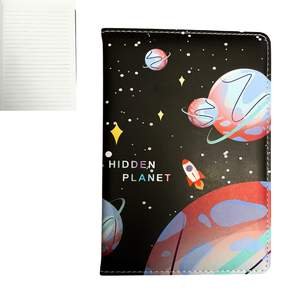 Notebook A5 en Simili Cuir Hidden Planet Rouge - Image 1 of 1