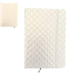 Notebook A5 avec Élastique en Simili Cuir Motif Sirène en Blanc - Image 1 of 1