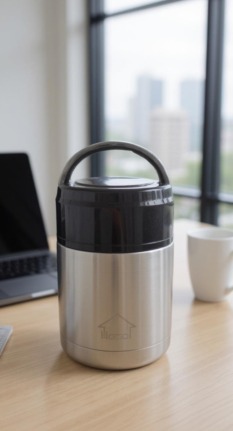 Boîte à Lunch Inox 650 Ml, Porte-manger avec Conservation de la Chaleur Optimale - Image 1 of 3