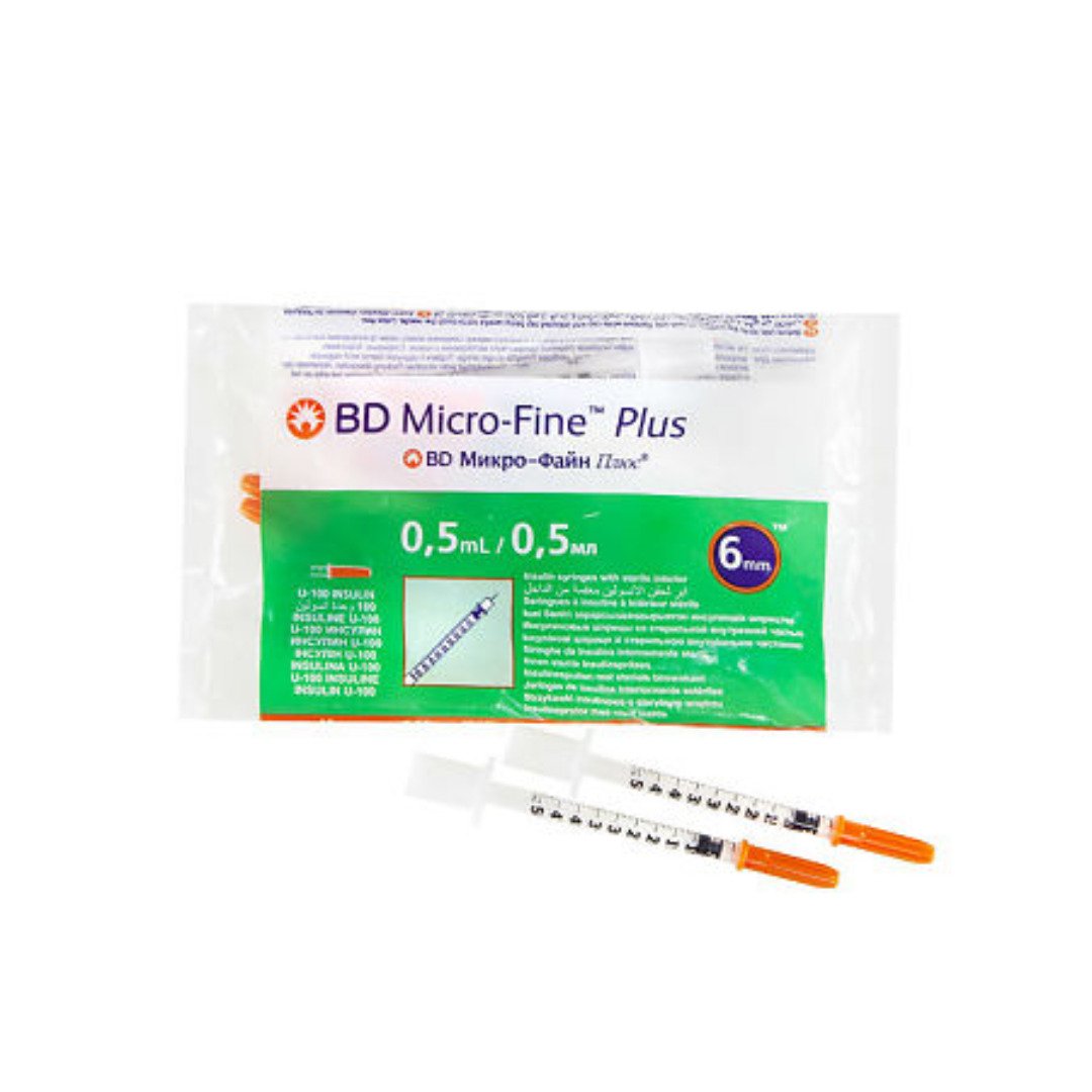 Bd Micro-Fine Plus Seringue Insuline 0.5ml boite 10 - Image 1 of 1