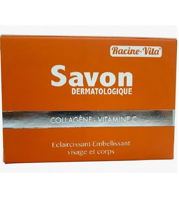 SAVON DERMATOLOGIQUE ÉCLAIRCISSANT A LA COLLAGÈNE ET VITAMINE C - Image 1 of 1
