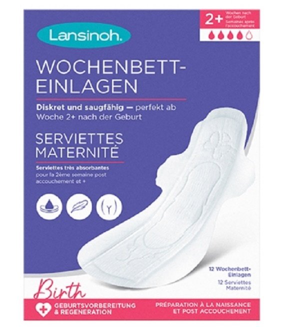 Serviettes Post Partum Extra-Absorbantes M +2 Semaine 12 Unités - Image 1 of 1
