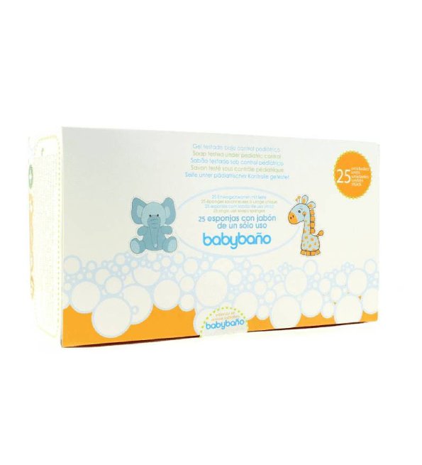 Eponge savonneuse baby bano 25 unités - Image 1 of 1