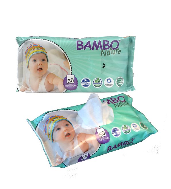 Bambo Nature Lingettes 50P sans parfum - Image 1 of 1