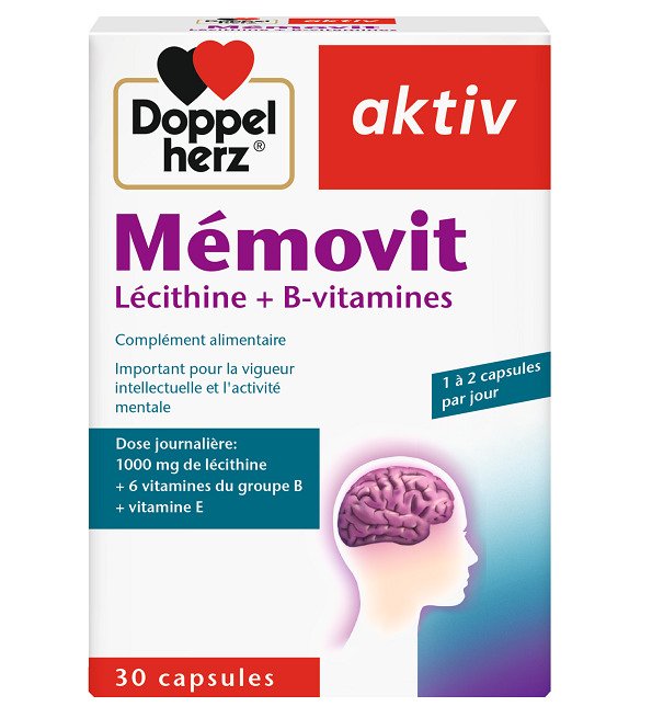 Aktiv Mémovit Lécithine + B-vitamines 30 Capsules - Image 1 of 1