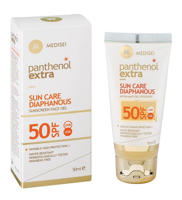 Panthenol Extra Protection Solaire Diaphane Spf 50 Gel Invisible Pour Le Visage - Image 1 of 1