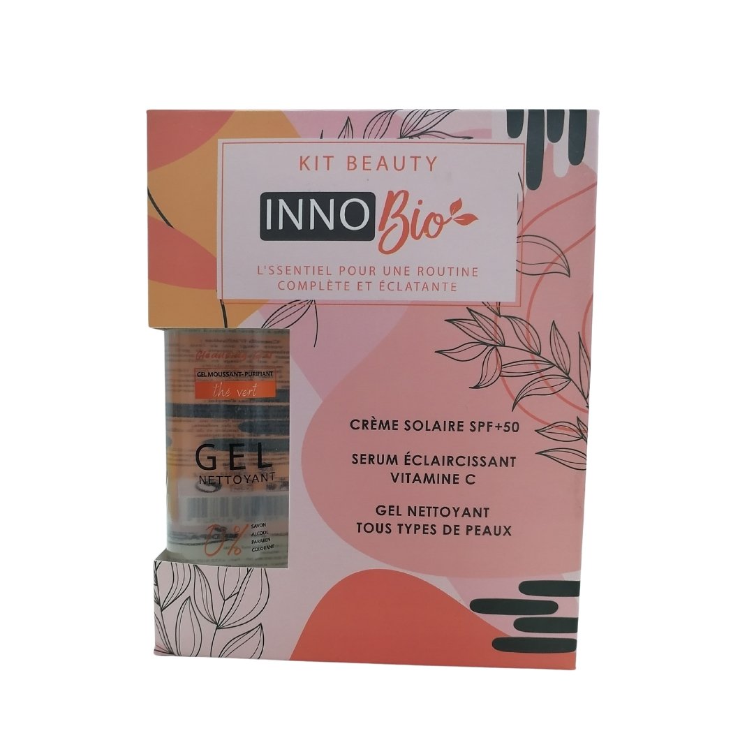 Inno Bio Kit Beauty Creme Solaire spf50+ + Serum Eclat Vitamine C + Gel Nettoyant - Image 1 of 1
