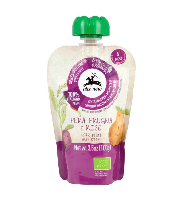 ALCE NERO PUREE POIRE PRUNEAUX 100G - Image 1 of 1