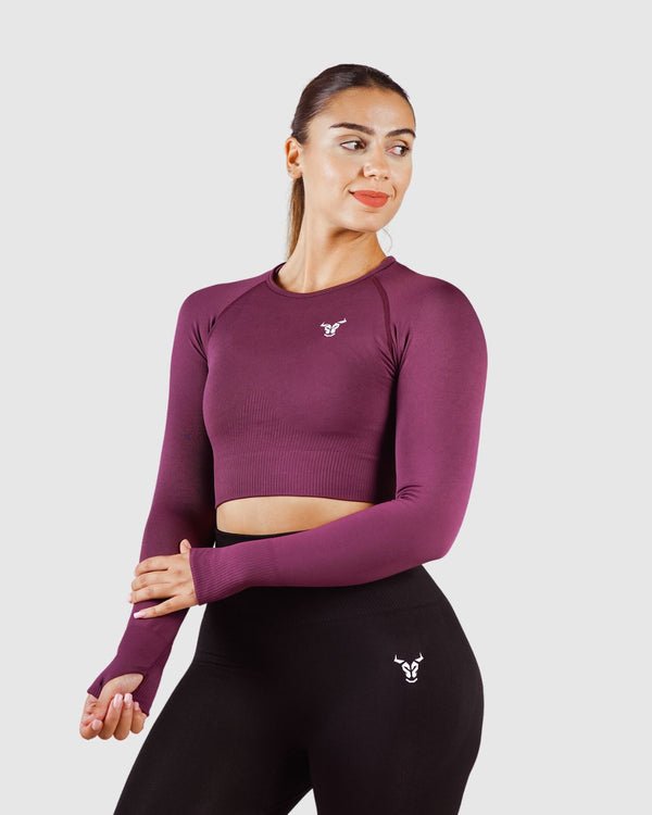 Essential Seamless Haut Court Femme Violet - Image 1 of 4