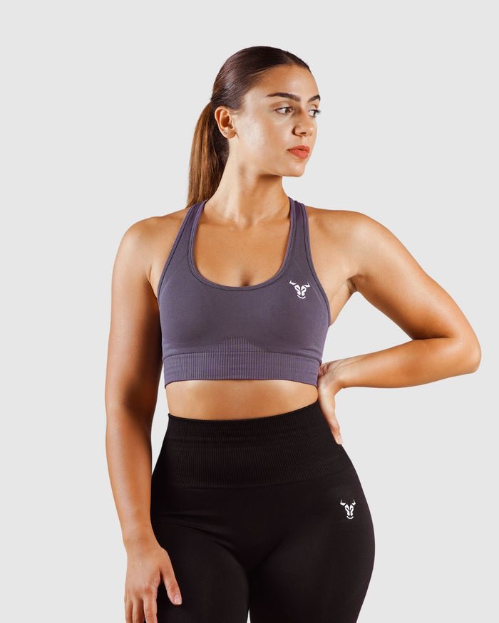 Essential Seamless Brassière Femme Gris Smokey - Image 1 of 3