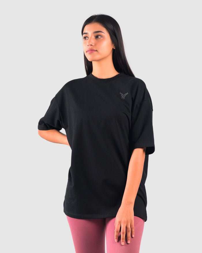 Glory Oversize T-Shirt Femme- Noir - Image 1 of 3
