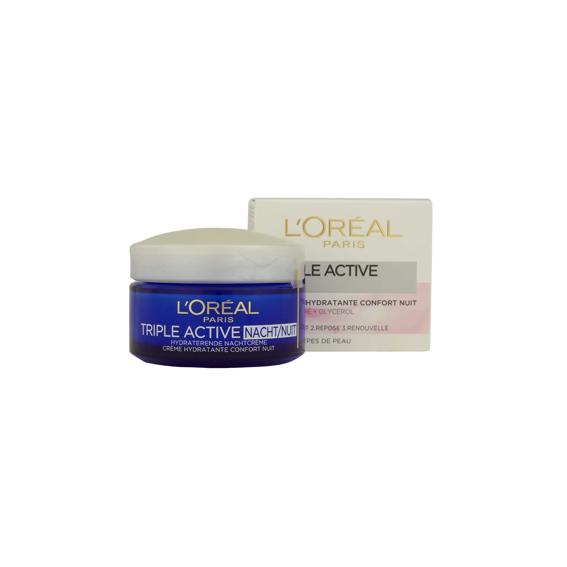 Crème de Nuit Hydratante Confort Triple Active Tous Types de Peau - 50ml - Image 1 of 1