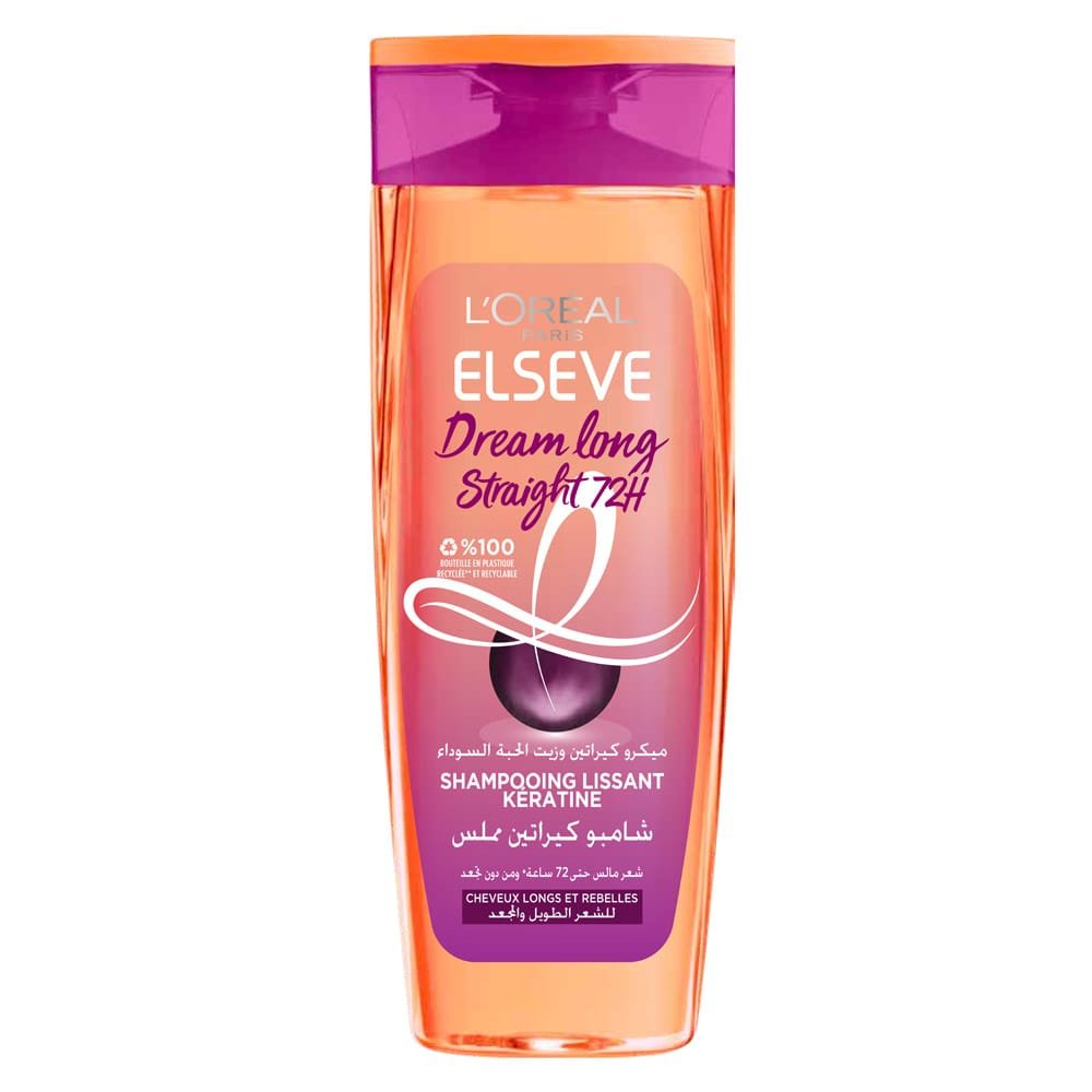 Elsève Dream Long Straight - Shampooing pour cheveux longs anti-frisottis - 400ml - Image 1 of 1