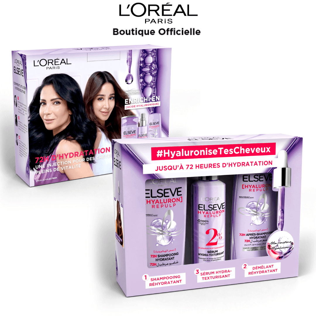 Elsève - Routine Hyaluron Repulp à L'Acide Hyaluronique pour Cheveux Déshydratés - Image 1 of 2