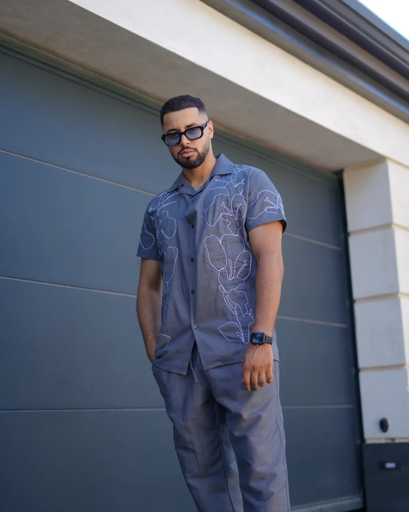 Ensemble Chemise en Lin Unisexe Oversize - Image 1 of 2