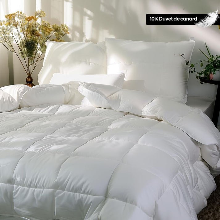 Couette Premium Mi-saison Enveloppe 100% Coton - Duvet de Canard 200g - Image 1 of 4