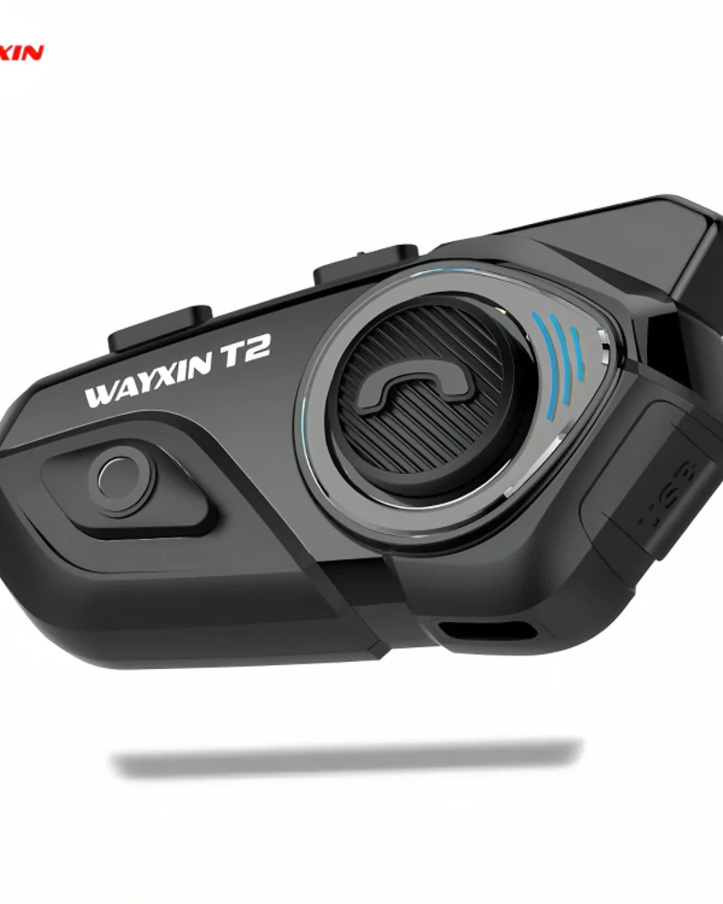 Émetteur‑récepteur Bluetooth WAYXIN T2 pour moto (Intercom / Boom Mic) - Image 1 of 3