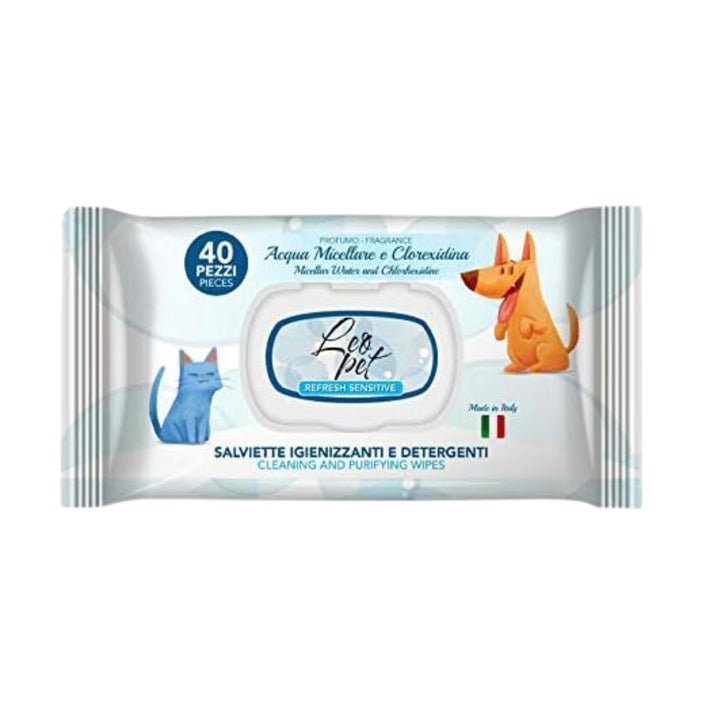 Lingettes Hygiéniques avec Micelles & Chlorhexidine pour Chiens & Chats – Pack de 40 - Image 1 of 1