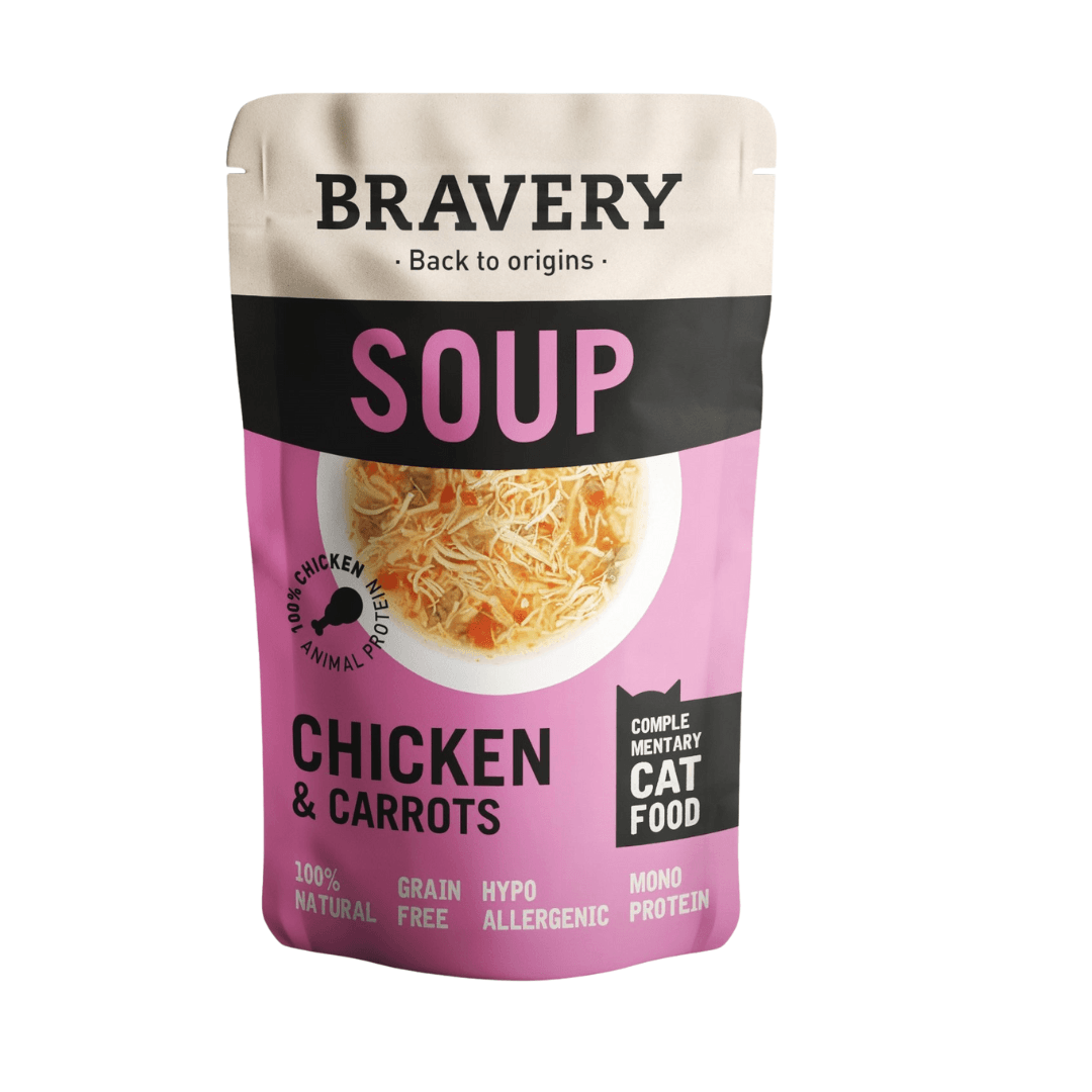 Soupe – Friandise gourmande naturelle pour chats (sachets de 40 g) | Sans céréales, 100 % naturelle et hypoallergénique - Image 1 of 1