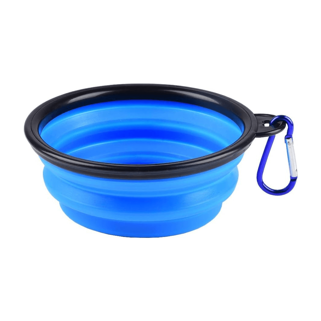 Gamelle Pliable pour Chien – Écuelle de Voyage Portable pour Nourriture & Eau avec Mousqueton - Image 1 of 4