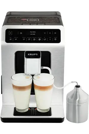 ESPRESSO EVIDENCE SILVER/NOIR AVEC POT LAIT INOX EA891D10 KRUPS - Image 1 of 3