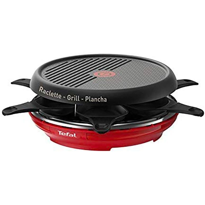RACLETTE COLORMANIA GRILL PLANCHA 6 COUPELLES ROUGE RE12A512 TEFAL - Image 1 of 3