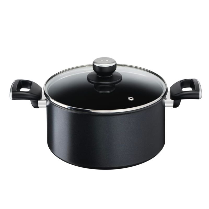 Unlimited Faitout 24cm+Couv Verre G2554602 - Antiadhésif - Induction Téfal - Image 1 of 4