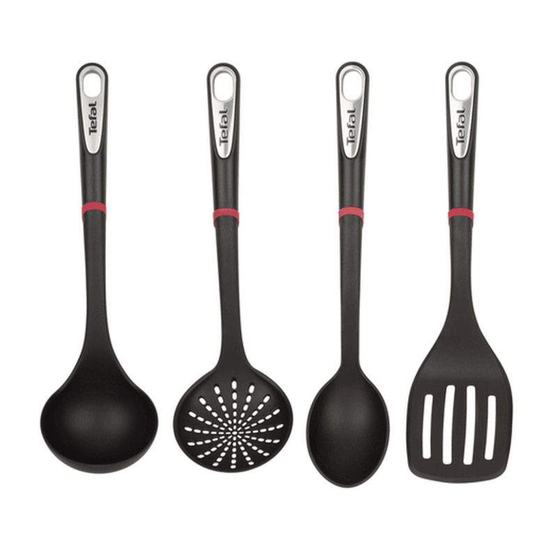 Penderie Noire 4pcs Ingenio Tefal (louche, Ecumoire, Cuillère Et Spatule) - Image 1 of 1