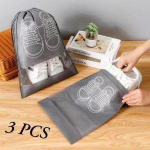 Lot De 3 Sacs À Chaussures : 44cm/32cm - Rangement Et Protection - Image 1 of 3