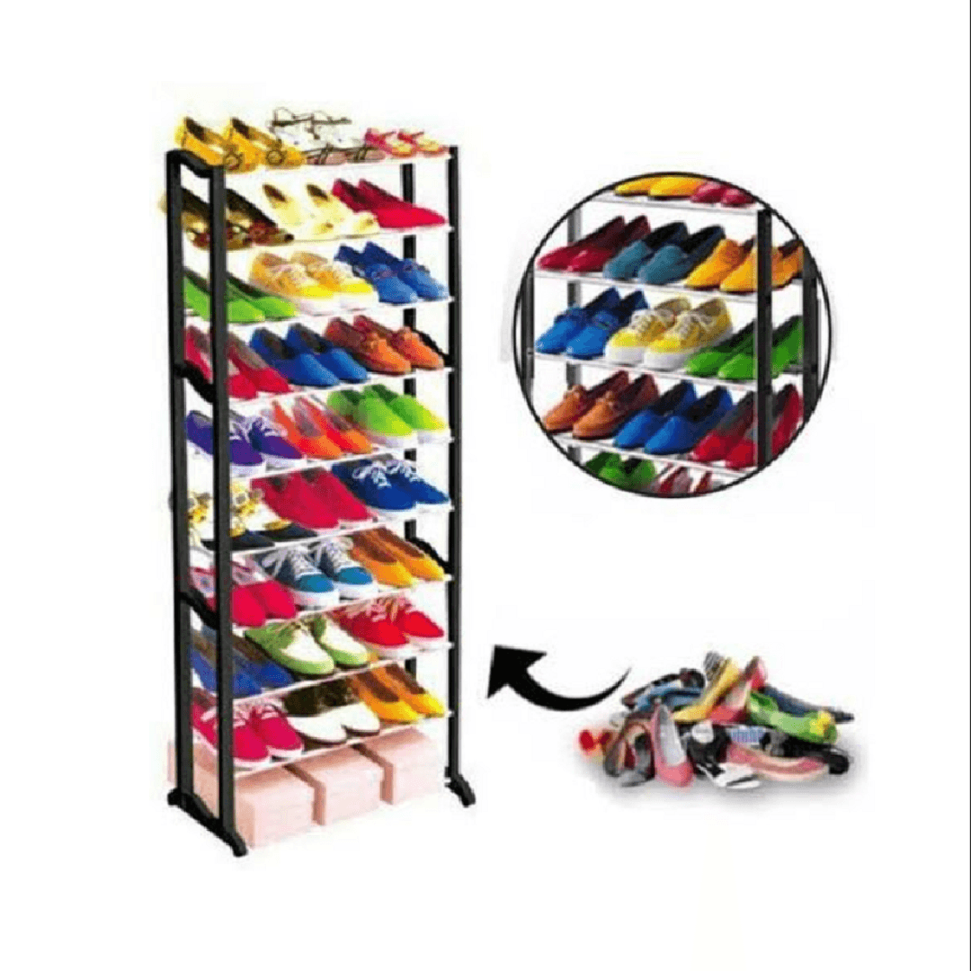Étagère de Rangement à 10 Niveaux pour Chaussures - Image 1 of 3