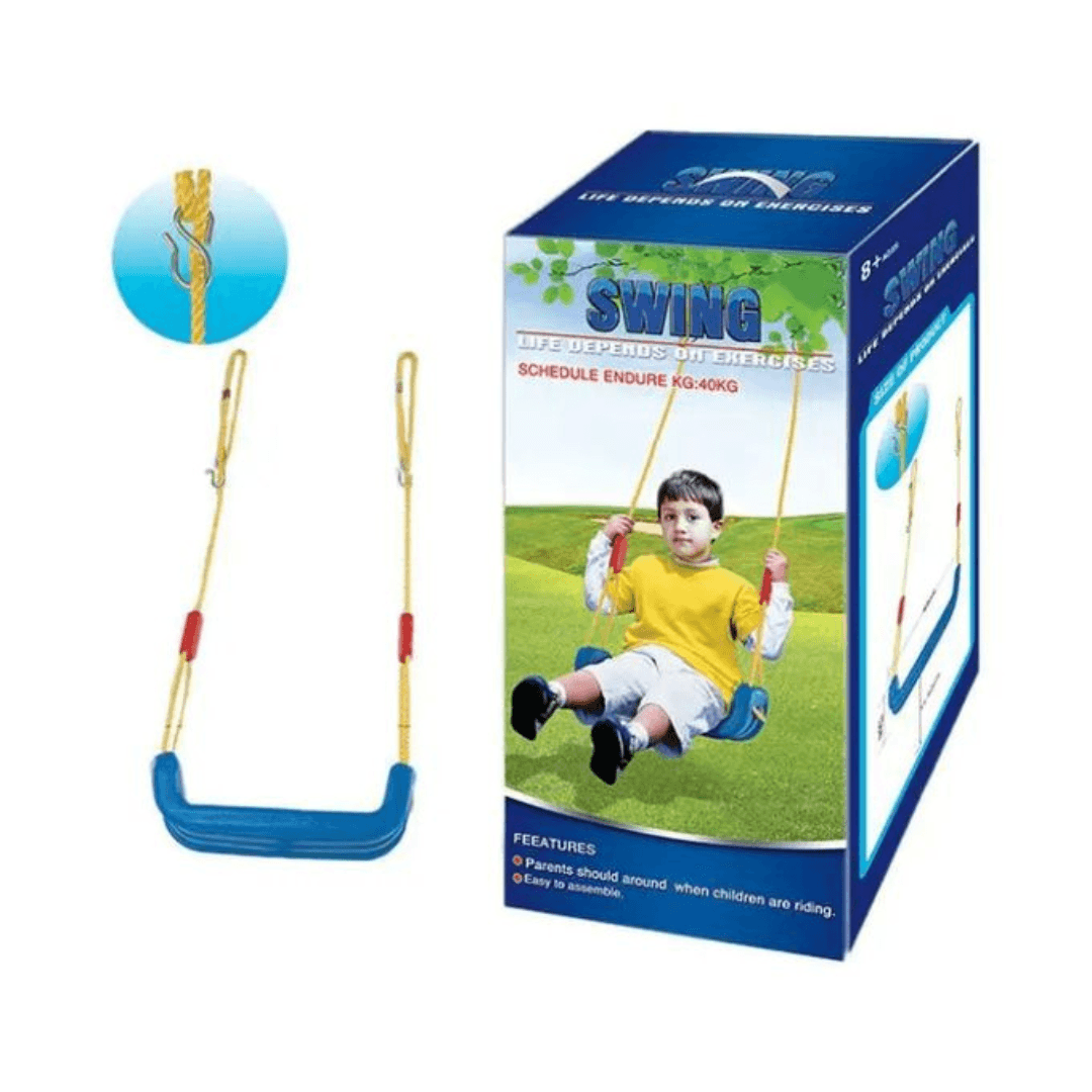 Balançoire Pour Enfants Avec Siège Souple En Pe – Un Jeu De Loisir Ludique - Image 1 of 4