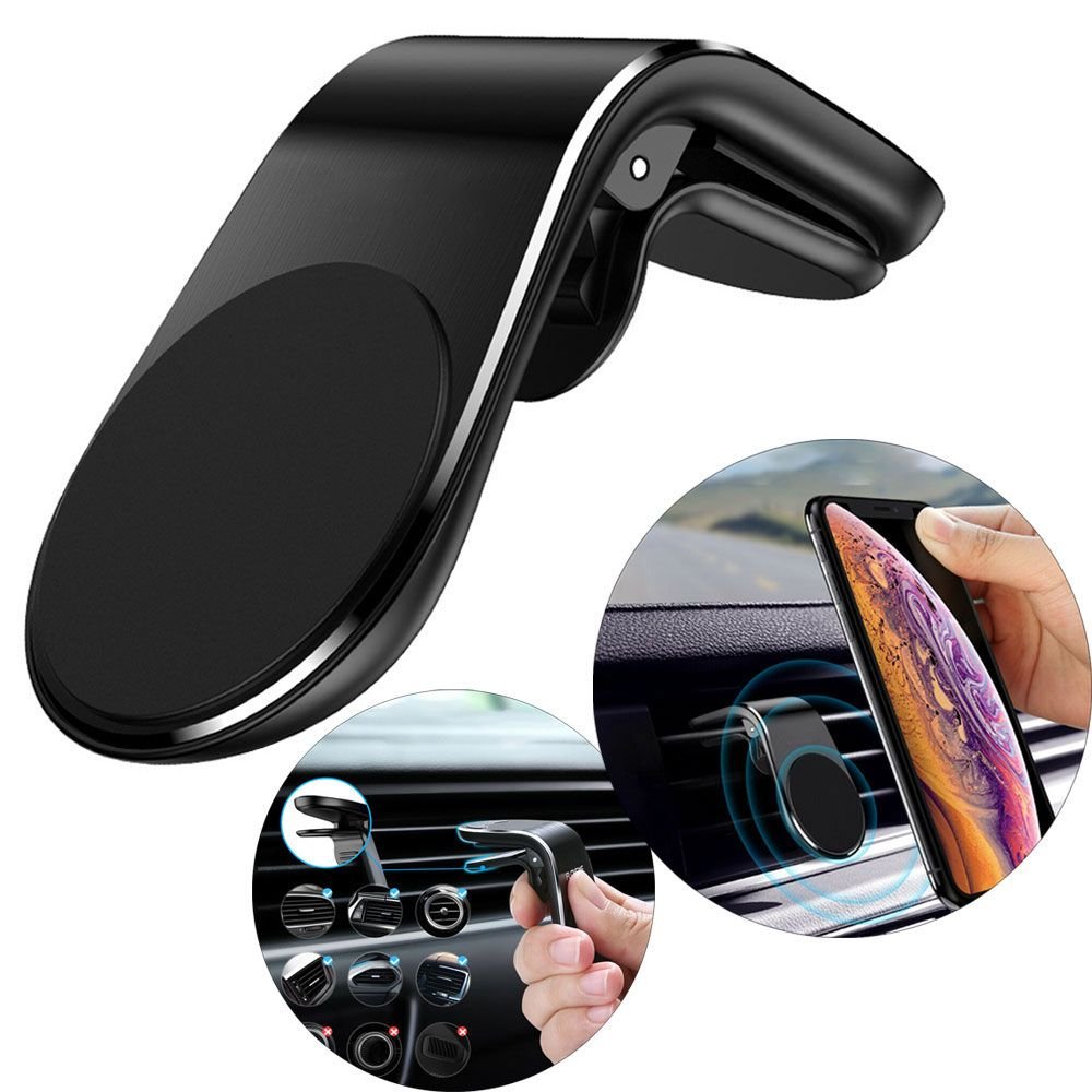 Support De Téléphone Portable Magnétique En Métal Pour Voiture Avec Grille D’aération - Image 1 of 4