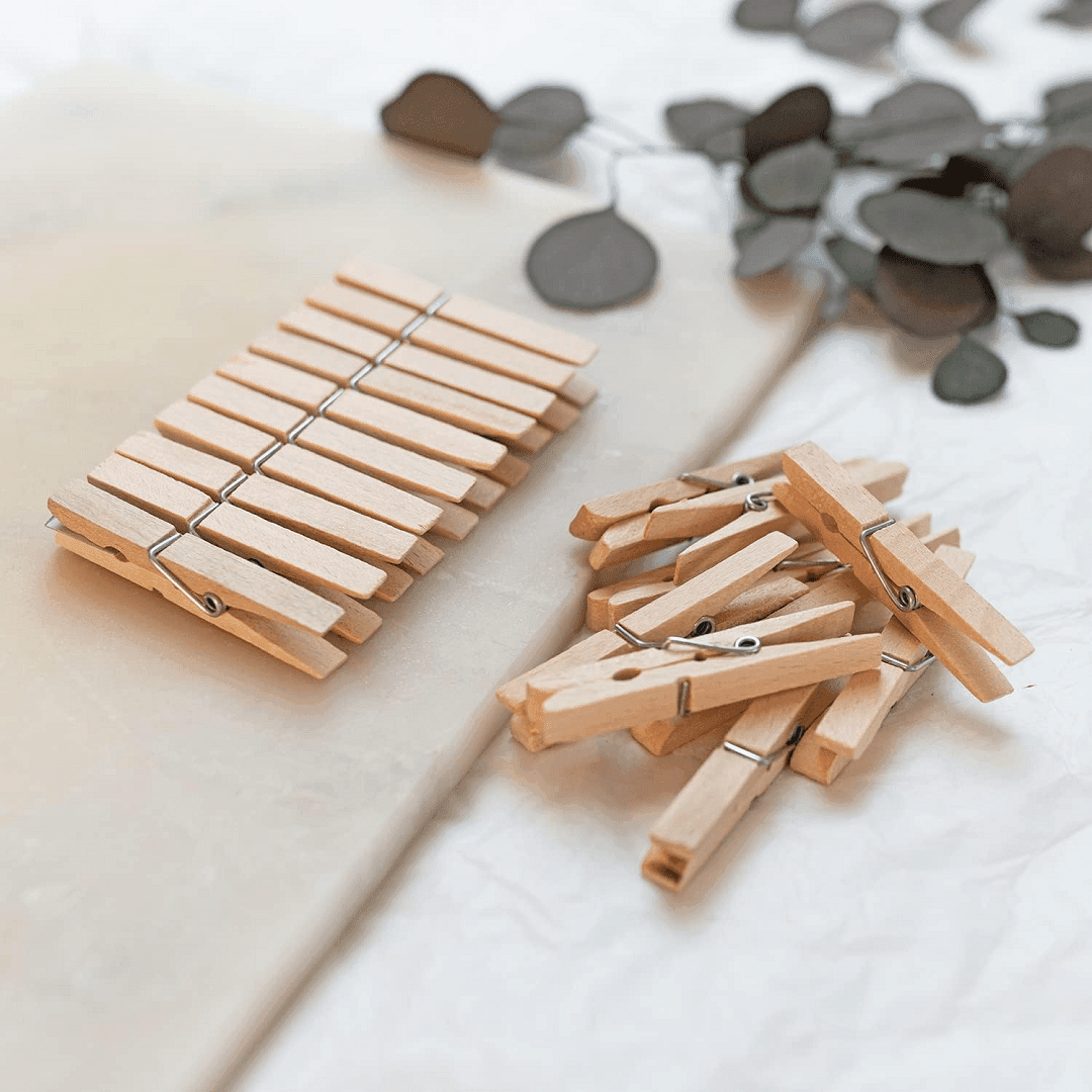 Pinces à linge en bois Lot de 10 pièces pour les travaux manuels - Image 1 of 4