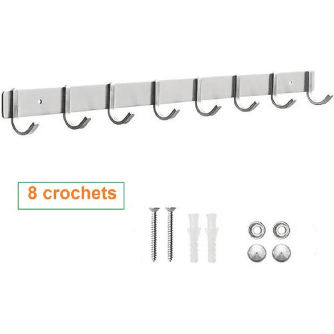 8 crochets en métal et aluminium pour salle de bain - Image 1 of 4