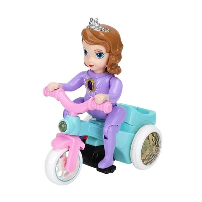 Tricycle pour enfants avec rotation à 360°, sons amusants et lumières LED clignotantes - Image 1 of 4
