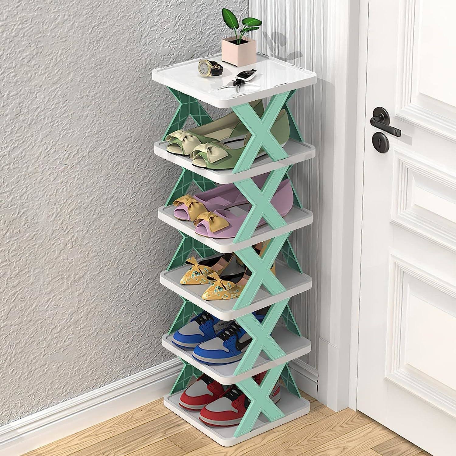 Rangement Astucieux : Étagère À Chaussures Pliante - Image 1 of 4