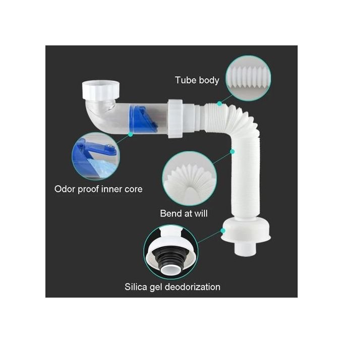 Kit De Vidange Lavabo Tout-en-un – Installation Facile Et Étanchéité Optimale - Image 1 of 4
