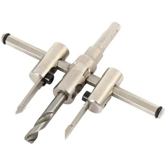 Outils de Menuiserie Avancés Scies Cloches Circulaires Réglables en Argent - Image 1 of 4