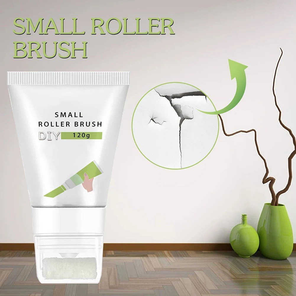 Petite Brosse de Réparation Murale à Rouleau ,Solution Polyvalente pour Taches, Fissures et Pelage,100g - Image 1 of 4