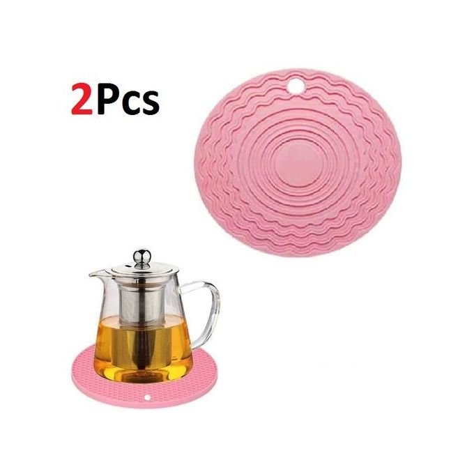 Ensemble de 2 Tapis Ronds en Silicone pour une Table Impeccable - Image 1 of 4