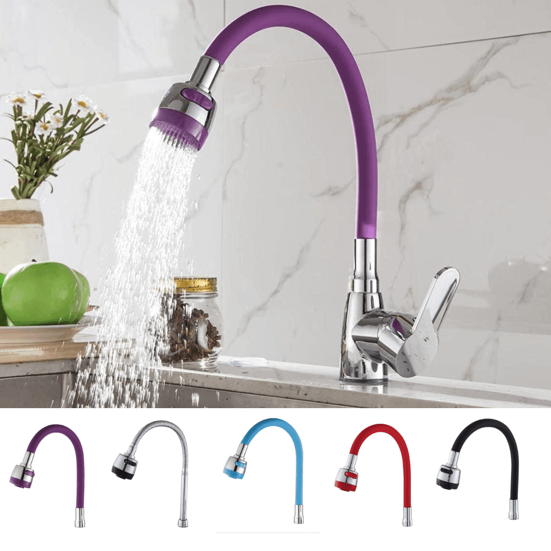 Flexible Robinet de Cuisine tuyau avec pulvérisateur (couleur aléatoire) - Image 1 of 4